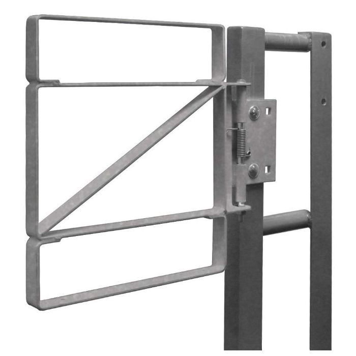 Fabenco Z70-27 Self Closing Steel Safety Gate - Carbon Steel Galvanized - Fits 27-30" Opening 