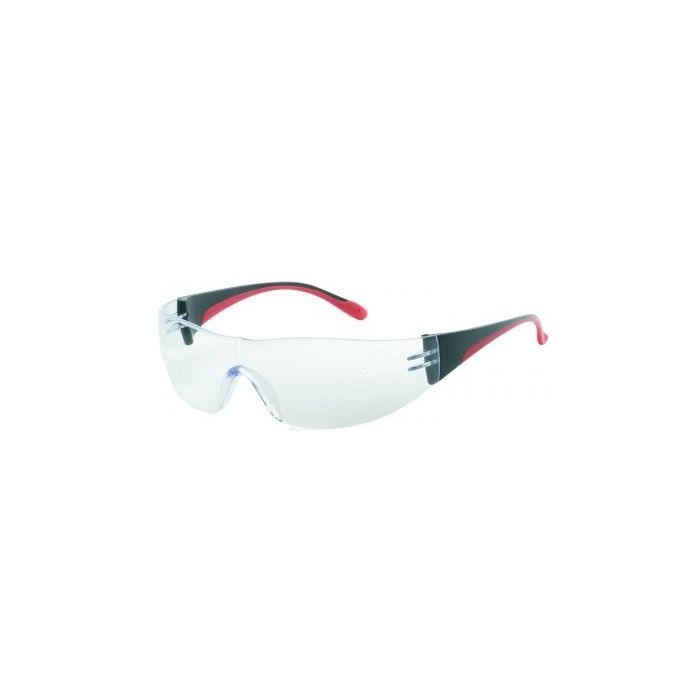 Liberty INOX® Reader Safety Glasses - Bifocal +1.5 clear lens with black and red frame