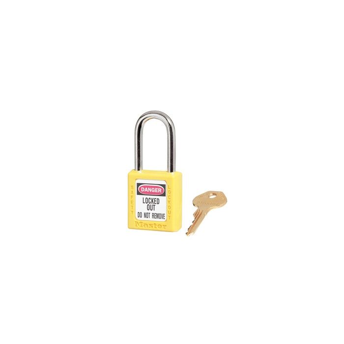 Master Lock 410 Lockout Padlock -  Keyed Different - Yellow