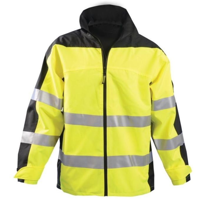 OccuNomix SP-BRJ Workwear Premium Breathable Rain Jacket - Hi Vis Yellow - Type R - Class 3 - (CLOSEOUT)