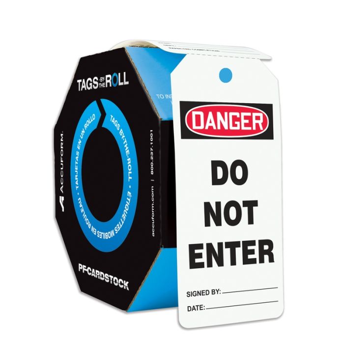OSHA Danger Tags By-The-Roll: Do Not Enter, 100 / Roll