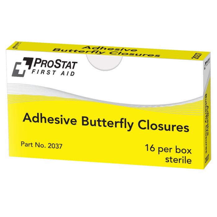 ProStat 2037 Adhesive Butterfly Closures - 16 Count