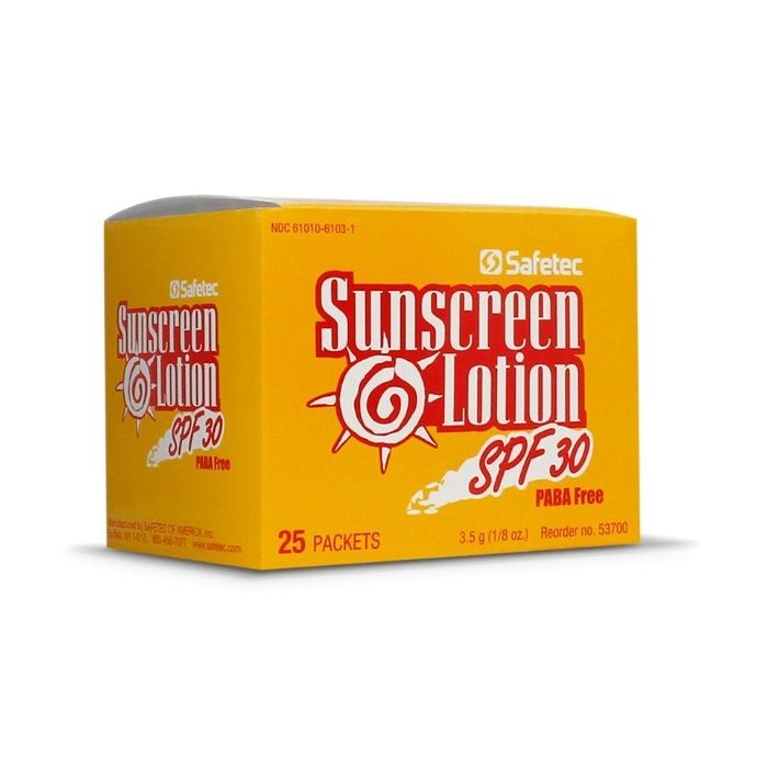 ProStat 2947 Sunscreen Lotion Pack SPF30 - 1/8 Oz - 25 Per Box 