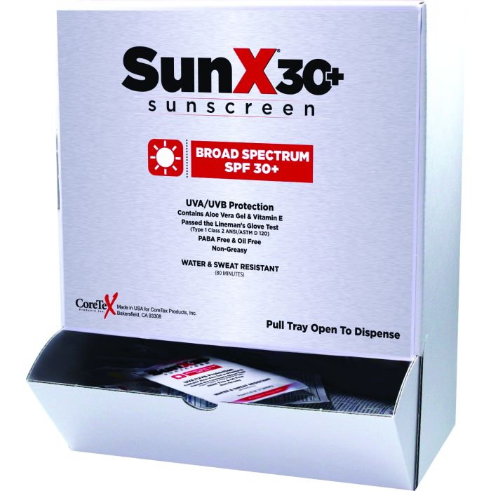 ProStat 56410 SunX30 Sunscreen Lotion Pack SPF30 - 1/4 Oz - 50 Per Box 