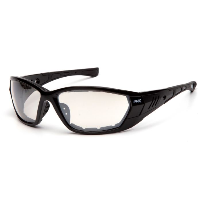 Pyramex Atrex SB10880DT Safety Glasses - Foam Padded Black Frame - Indoor/Outdoor Anti-Fog Lens 
