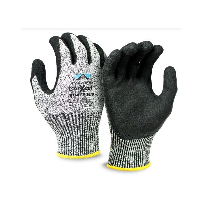 Pyramex CorXcel GL604C5 Sandy Nitrile ANSI 4 Cut Resistant Work Glove - Pair
