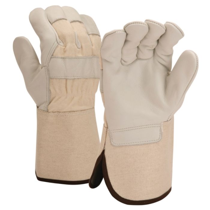 Pyramex GL1004W Premium Cowhide Leather Palm Work Gloves - Pair