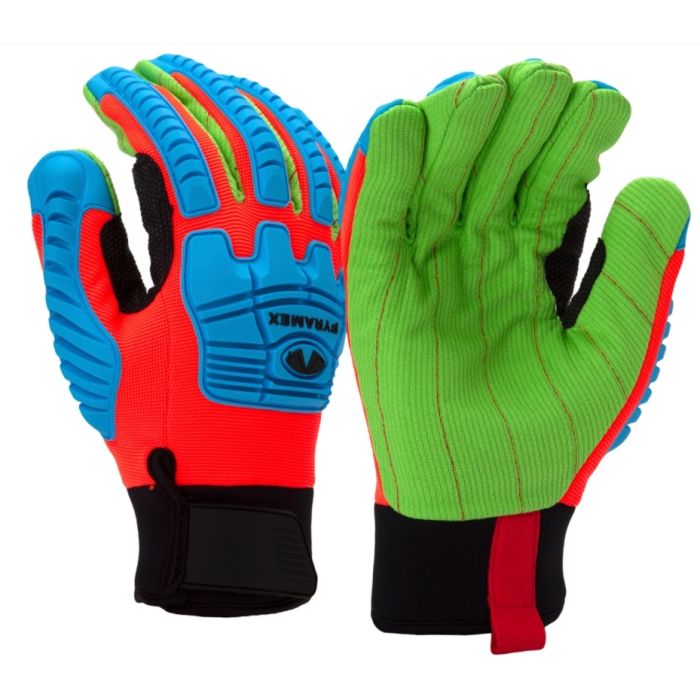 Pyramex GL804C Insulated Corded Cotton TPR Glove - A3 Cut Resistant - Pair 