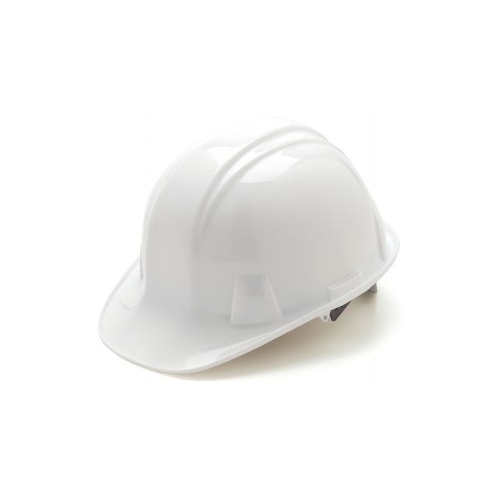 Pyramex HP16110 SL Series Hard Hat - Cap Style - Standard Shell 6 Pt Ratchet Suspension - White