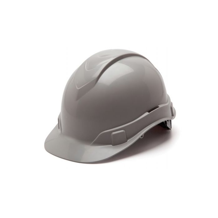 Pyramex HP44112 Ridgeline Hard Hat - Cap Style - 4 Pt Ratchet Suspension - Gray