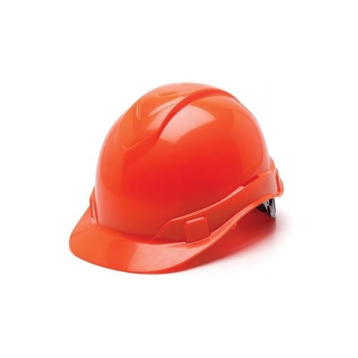 Pyramex HP46141 Ridgeline Hard Hat - Cap Style - 6 Pt Ratchet Suspension - Hi Vis Orange