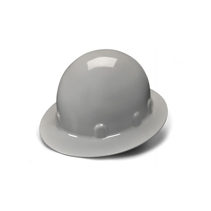 Pyramex HPS24112 SL Series Sleek Shell Hard Hat - Full Brim Style - 4 Pt Ratchet Suspension - Gray