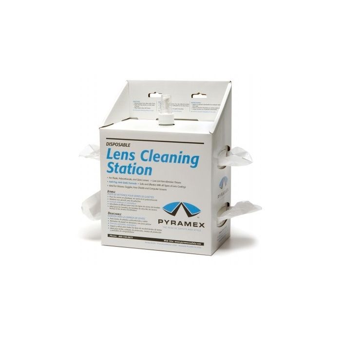 Pyramex LCS20 Lens Cleaning Station w/16 oz Cleaning Solution / 1200 tissues