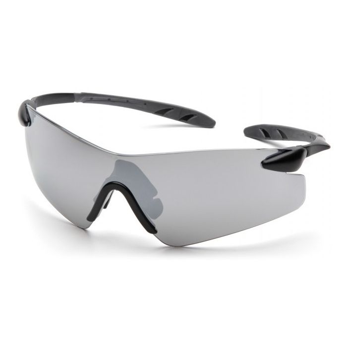 Pyramex Rotator SB7870S Safety Glasses - Indoor/Outdoor Mirror Lens - Black Temples - (CLOSEOUT)