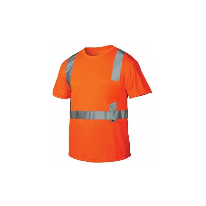 Pyramex RTS2120 Hi Vis Orange Safety T-Shirt - Type R - Class 2