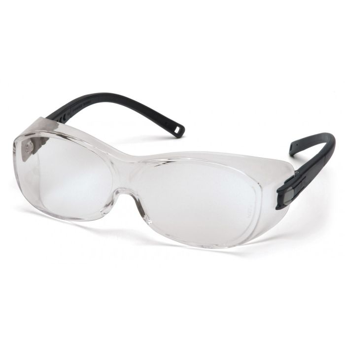 Pyramex S3510STJ OTS Safety Glasses - Black Temples - Clear Anti-Fog Lens