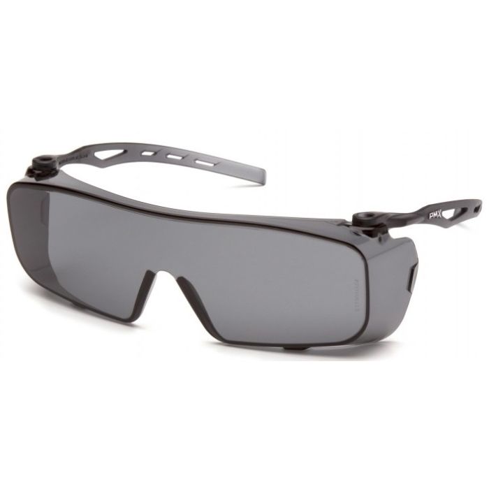 Pyramex S9920ST Cappture Safety Glasses - Gray Frame - Gray H2X Anti-Fog Lens