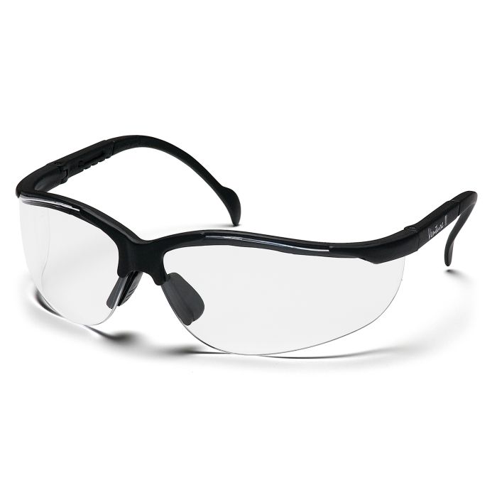 Pyramex SB1810ST Venture II Safety Glasses - Black Frame - Clear Anti-Fog Lens