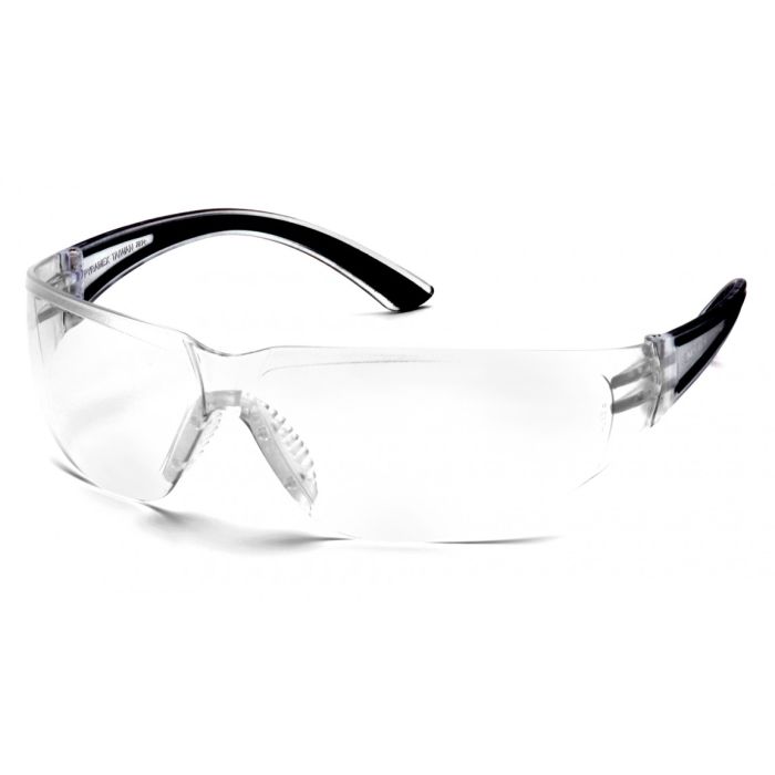 Pyramex SB3610ST Cortez Safety Glasses - Black Temples - Clear Anti-Fog Lens