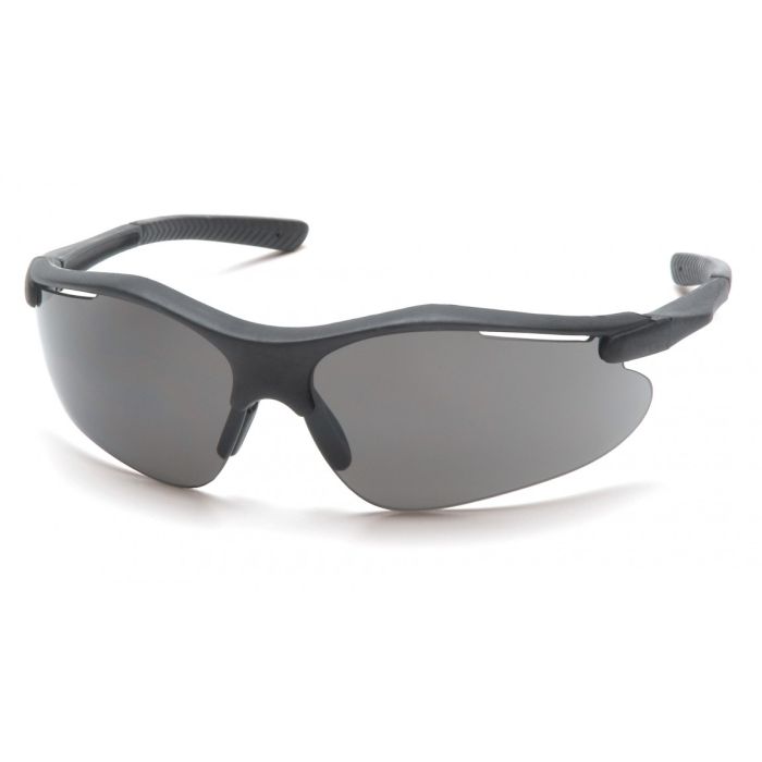 Pyramex SB3720D Fortress Safety Glasses - Black  Frame - Gray Lens (CLOSEOUT)