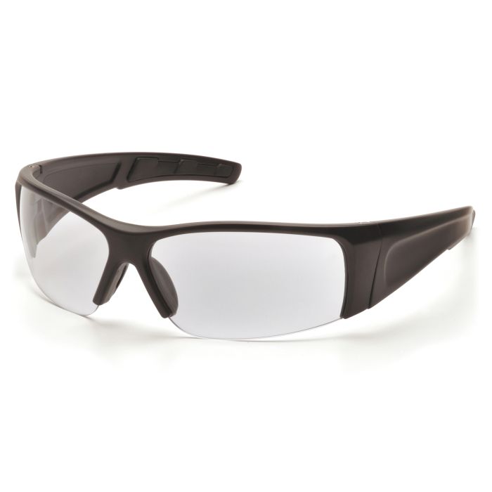 Pyramex SB6910D PMXTORQ Safety Glasses Matte Black Frame Clear Lens 
