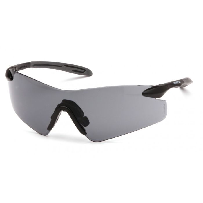 Pyramex SB8820S Intrepid II Safety Glasses - Black / Gray Frame - Gray Lens (CLOSEOUT)
