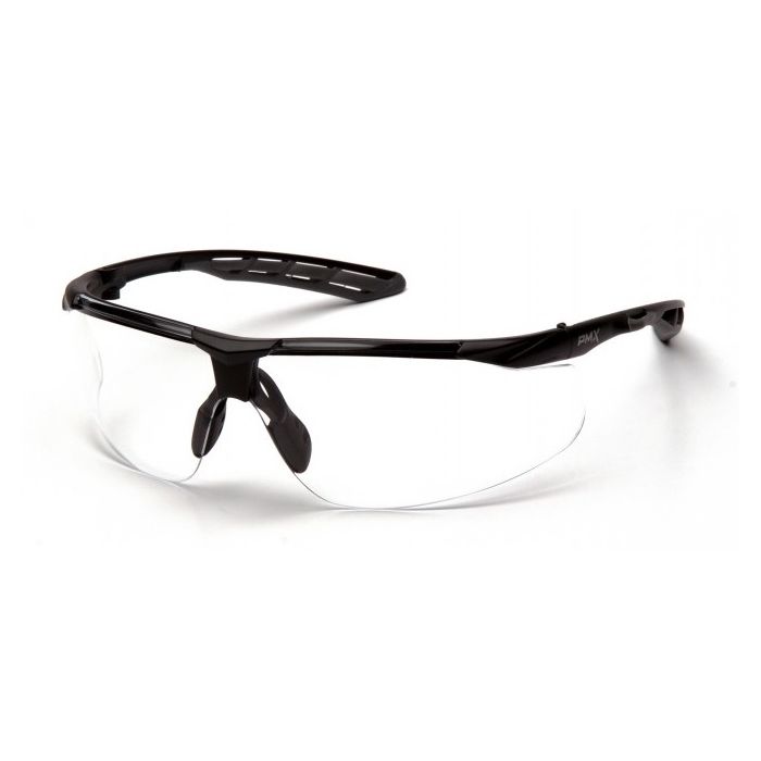Pyramex SBG10510DTM Flex-Lyte Safety Glasses - Black Frame - Clear Anti-Fog Lens (CLOSEOUT)