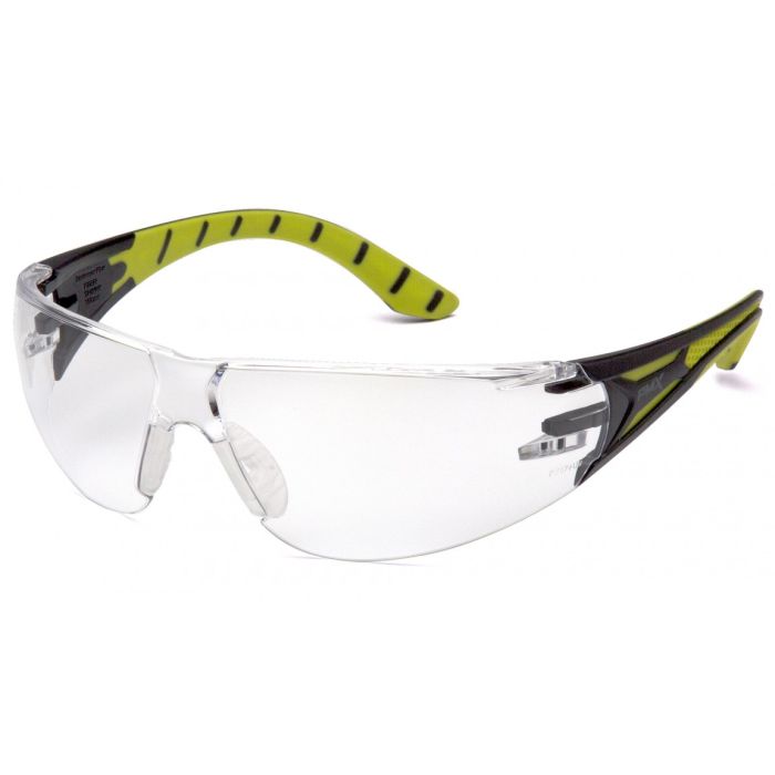 Pyramex SBGR9610S Endeavor Plus Dielectric Safety Glasses - Black/Green Frame - Clear Lens