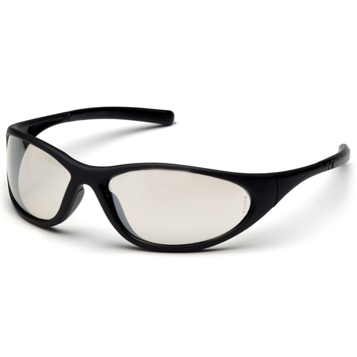 Pyramex Zone II SB3380E Safety Glasses - Black Frame - Indoor / Outdoor Mirror Lens 