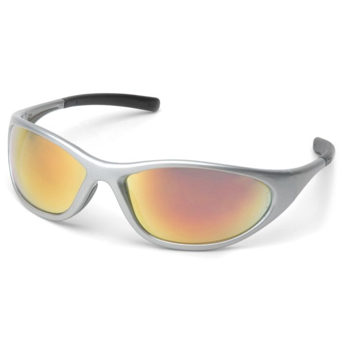 Pyramex Zone II SS3345E Safety Glasses - Silver Frame - Ice Orange Lens 