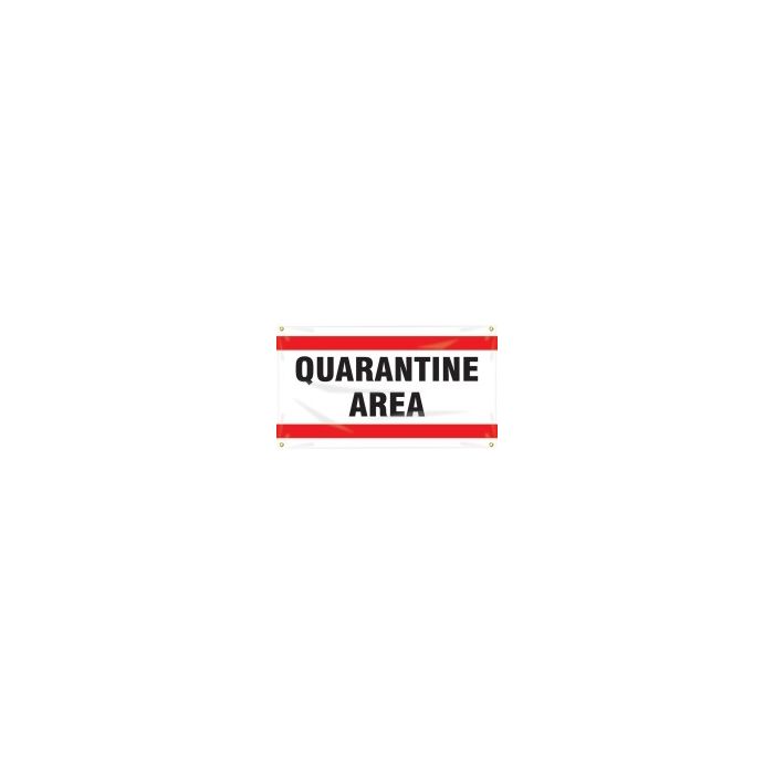Quality Control Banner - Quarantine Area - 28" x 48" 