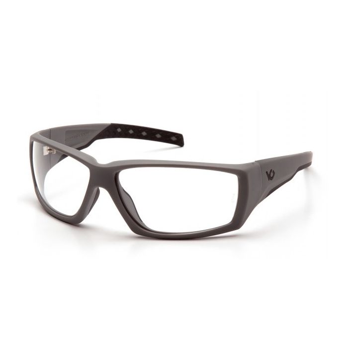 Venture Gear Overwatch VGSUG710T Safety Glasses - Urban Gray Frame - Clear Anti Fog Lens