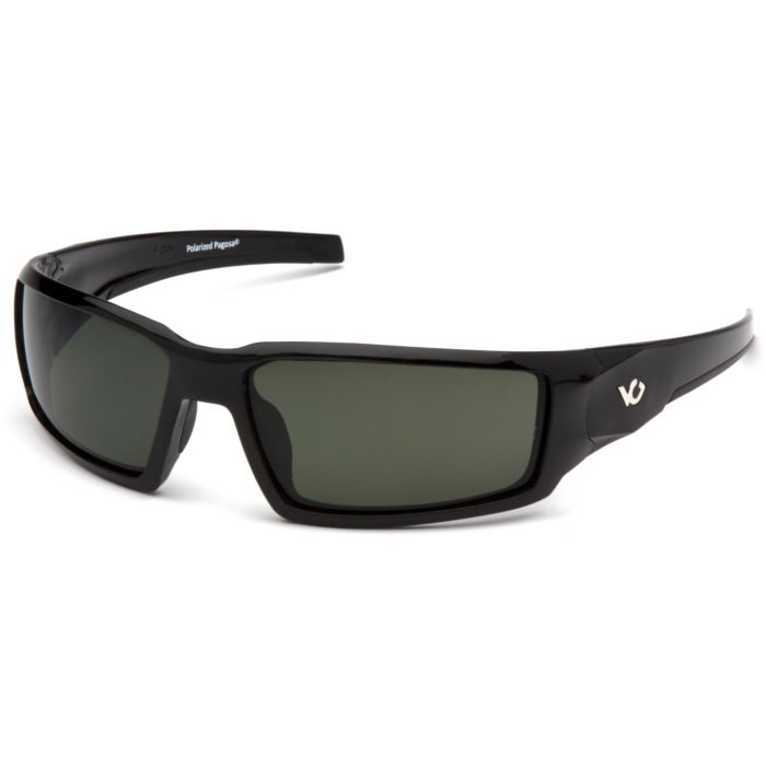Venture Gear Pagosa VGSB523 Polarized Safety Glasses - Black Frame - Forest Gray Anti-Fog Lens