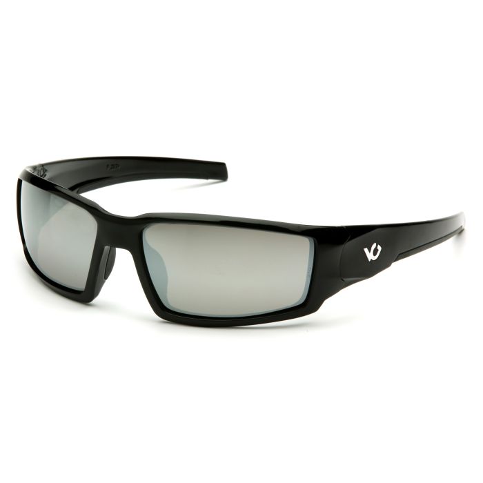 Venture Gear Pagosa VGSB570T Safety Glasses - Black Frame - Silver Mirror Anti Fog Lens