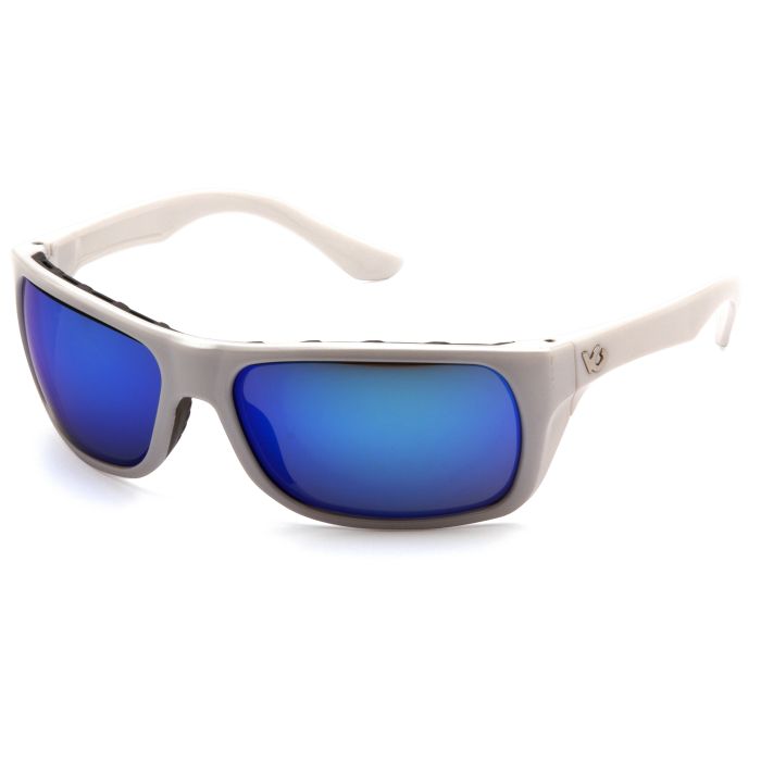 Venture Gear VGSW965T Vallejo Safety Glasses - White Frame - Ice Blue Anti Fog Lens - (CLOSEOUT)