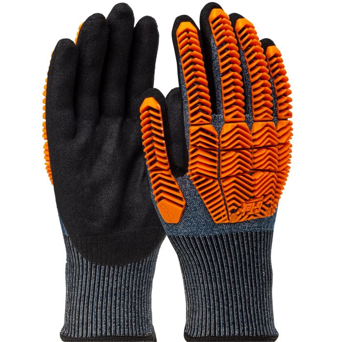 PIP 16-MPT430 G-Tek PolyKor Nitrile Coated - A4 Cut Level - D30 Impact work Gloves - Pair