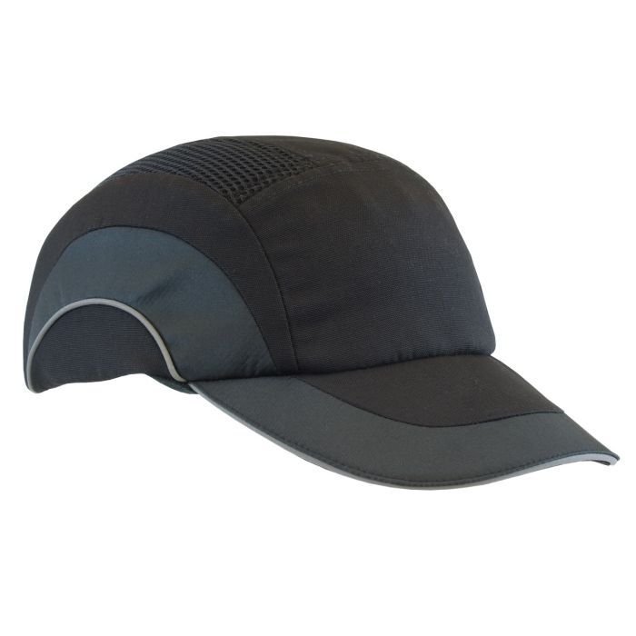 PIP 282-ABR170 HardCap A1+ Baseball Style Bump Cap with HDPE Protective Liner and Adjustable Back - Black