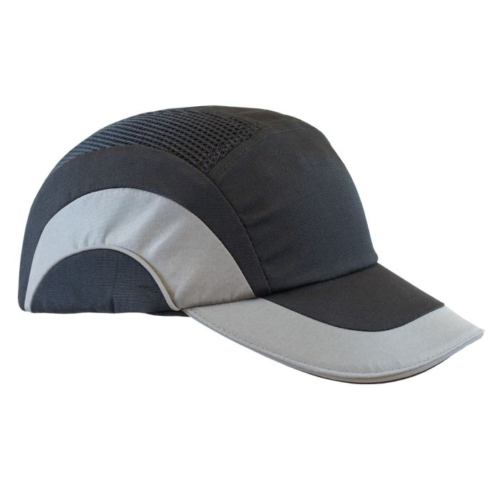 PIP 282-ABR170 HardCap A1+ Baseball Style Bump Cap with HDPE Protective Liner and Adjustable Back - Gray