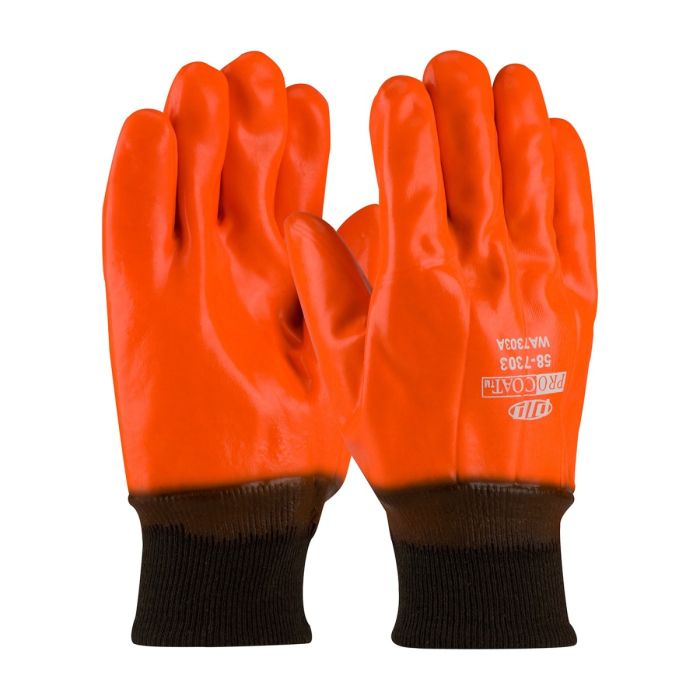 PIP ProCoat 58-7303 Premium PVC Dipped Glove with Interlock/Jersey Liner and Smooth Finish - Insulated & Waterproof - Dozen