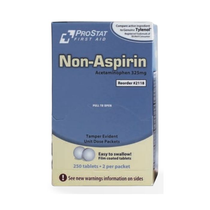 ProStat 2118 Non-Aspirin (Acetaminophen 325 mg) - 250 Pack 