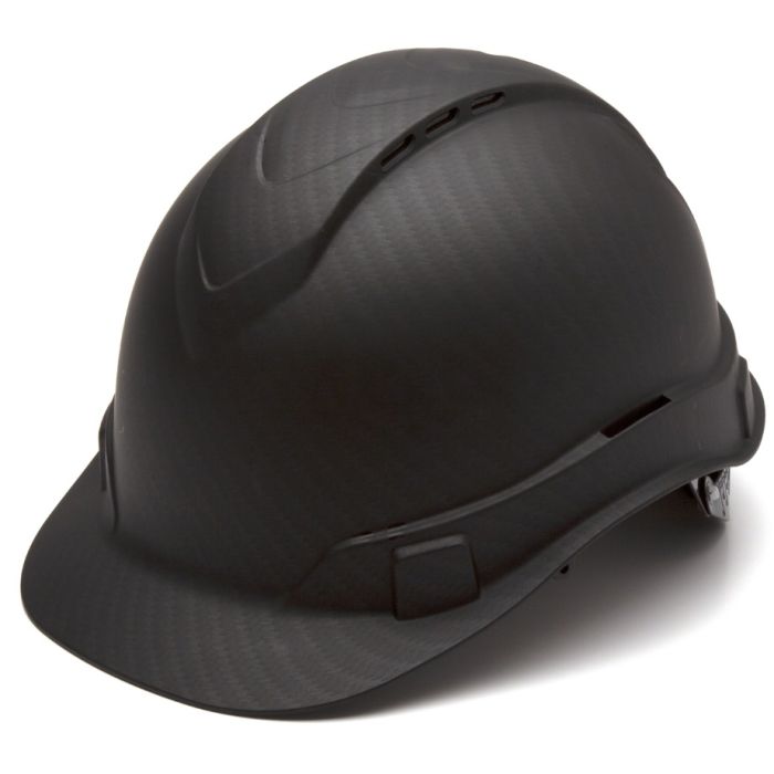 Pyramex Ridgeline HP44117V Vented Graphite Pattern Hard Hat - Cap Style - 4 Pt Ratchet Suspension