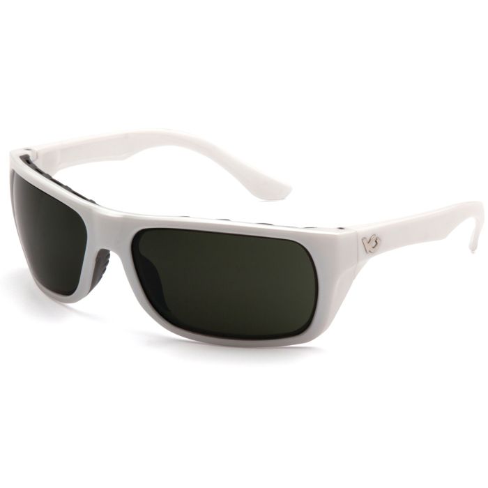 Venture Gear VGSW922T Vallejo Safety Glasses - White Frame - Forest Gray Anti Fog Lens - (CLOSEOUT)